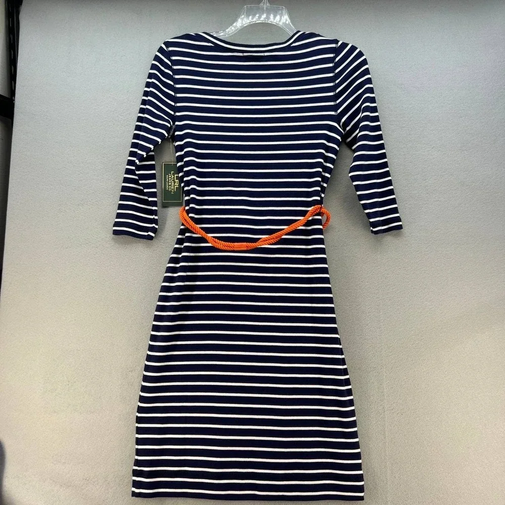 NWT LRL Lauren Jeans Co Women's Dress Striped - Picture 12 of 13